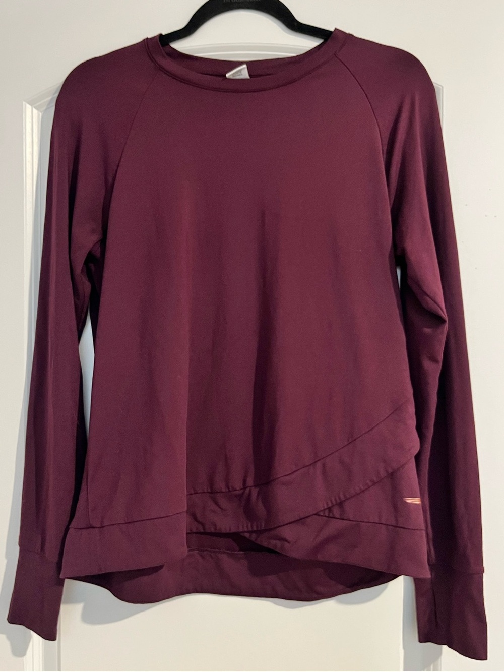 Copper Fit Women’s Life Limitless Long Sleeve Activewear Layer Top Burgundy M